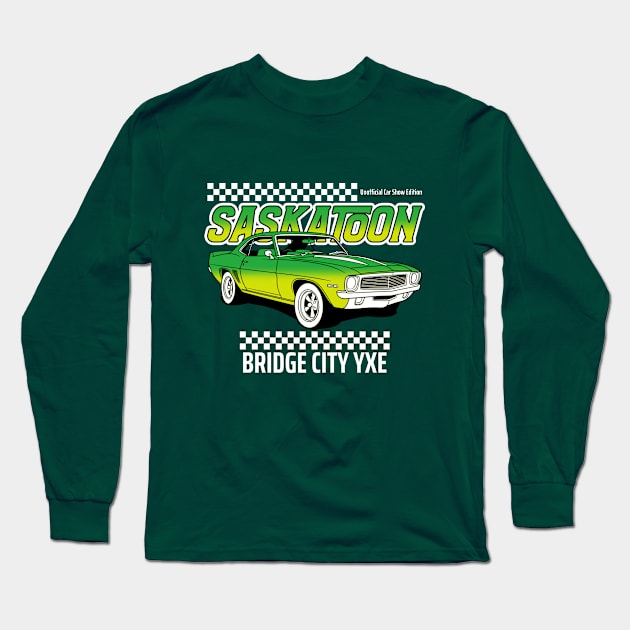 Saskatoon Car Show Long Sleeve T-Shirt by Stooned in Stoon